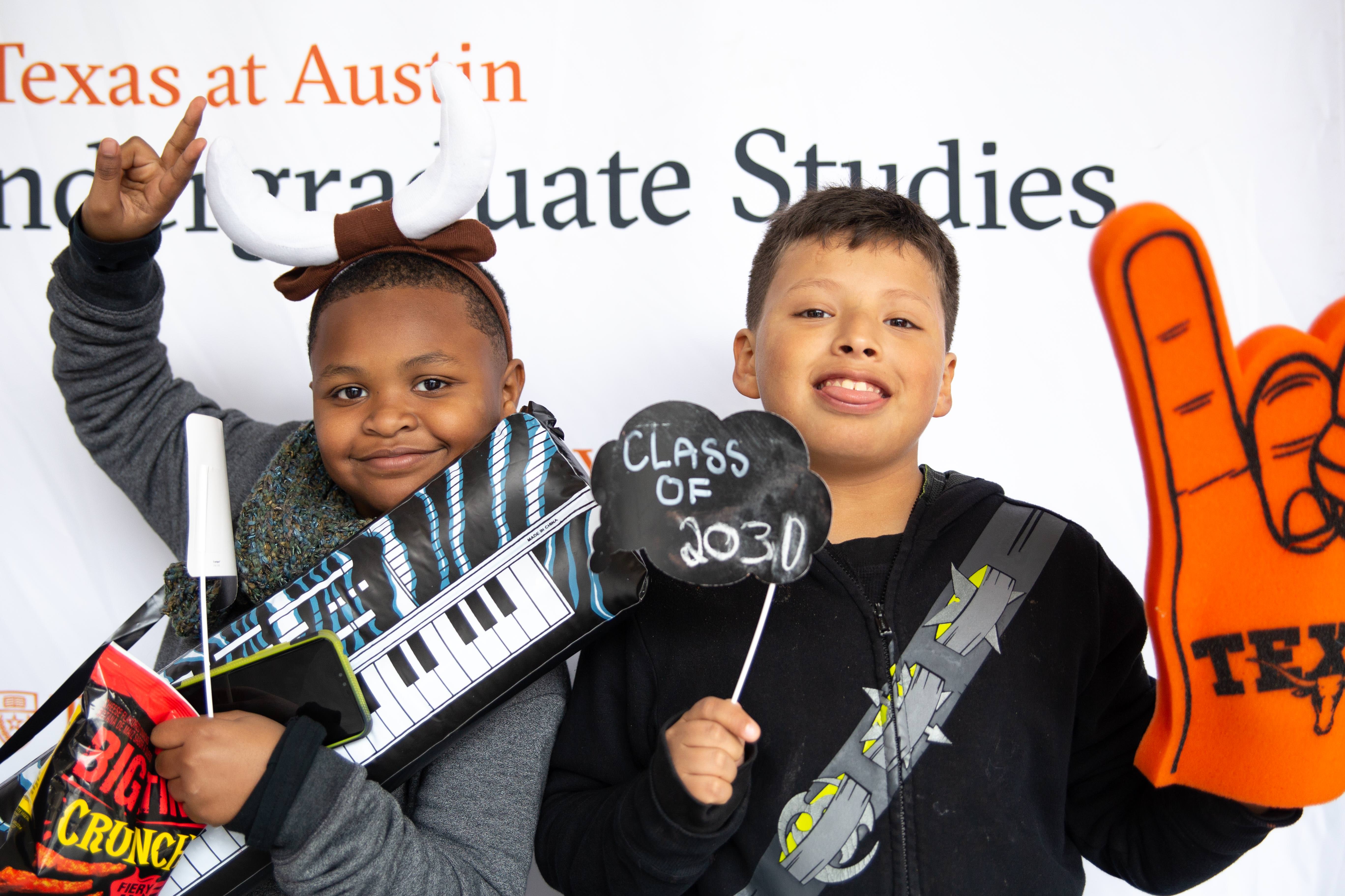 Young students at Explore UT 2019