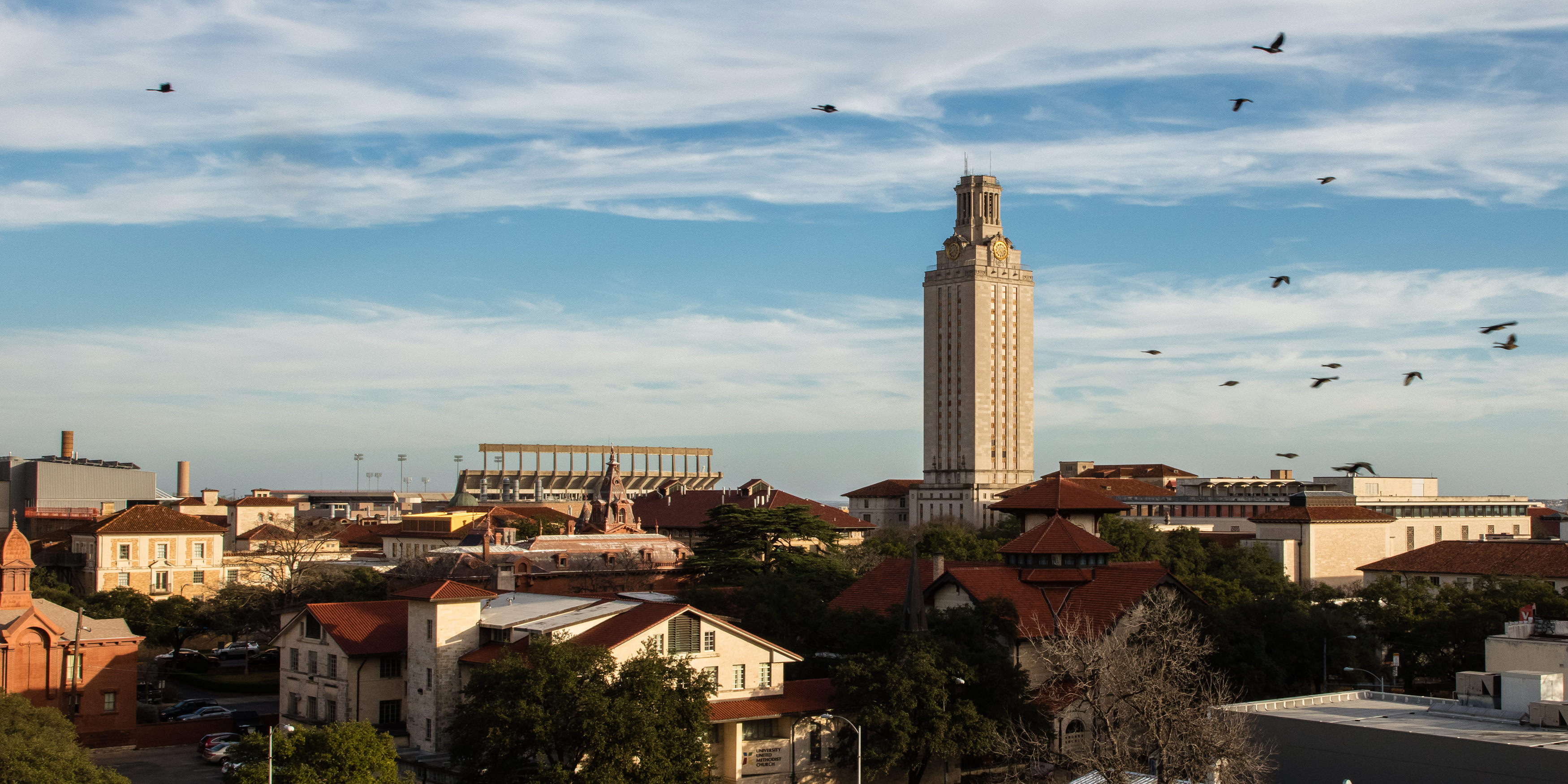 An overview of the campus at The University of Texas at Austin