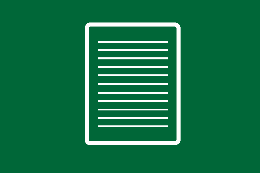 Icon of written page